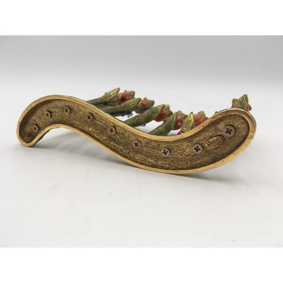 Quest Limited Edition Hand Painted Enamel Tulip Menorah 5" - Picture 7 of 7